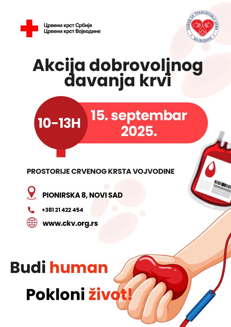 Најава акције добровољног давања крви